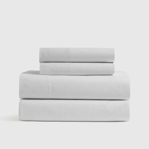 Quince Organic Cotton Percale Light Gray Sheets & Pillowcases! King (292)